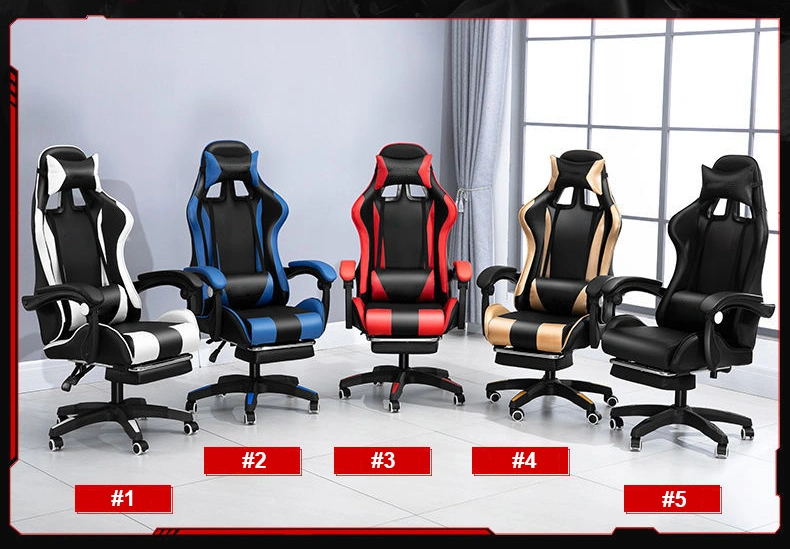 Cheap DDP PU Leather Computer PC Game Chair Silla Gamer LED RGB Racing Massage Gaming Chair with Lights and Speakers