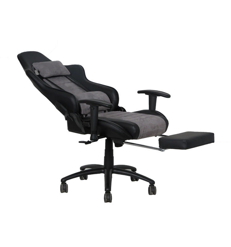 Comfortable Ergonomic PU Mesh Fabric Swivel Racing Gaming Chairs with Footrest