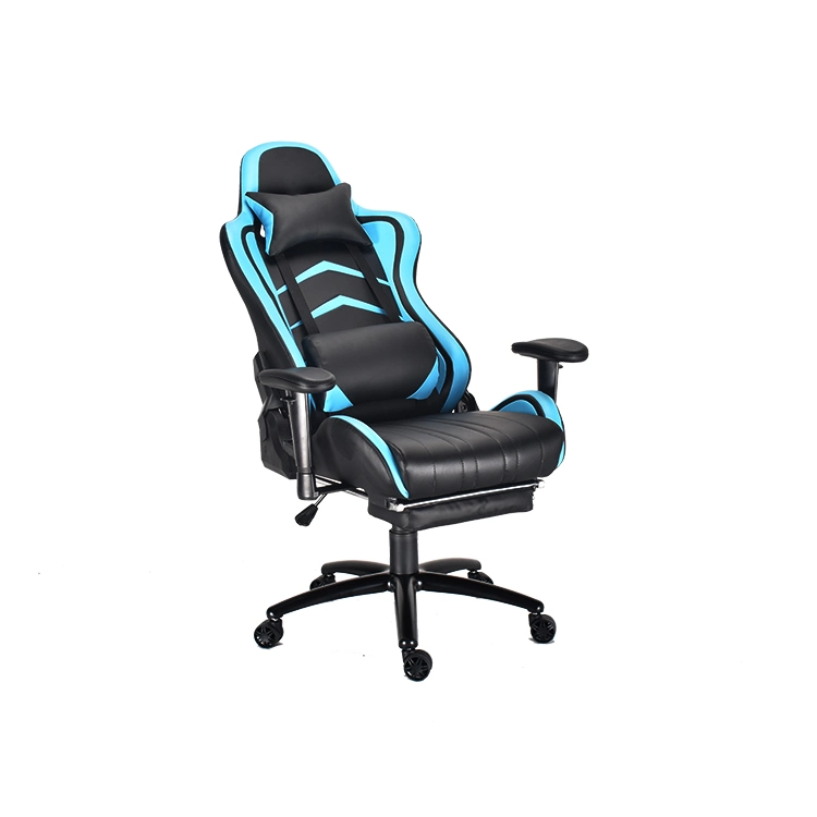 Free Sample PC Racing Computer Reclining Leather Silla Gamer Gaming Chair with Footrest