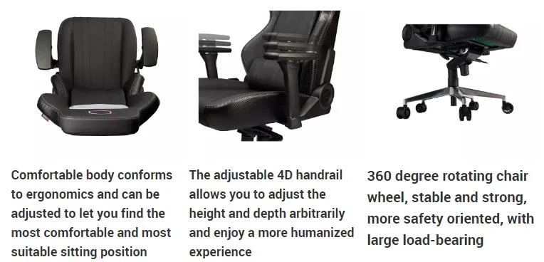 Adjustable Arms Gaming Chair Racing Sofa High Back Modern Chair