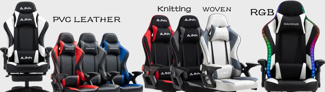 New Patent RGB LED Gaming Chair with Patent Recliner Armrest