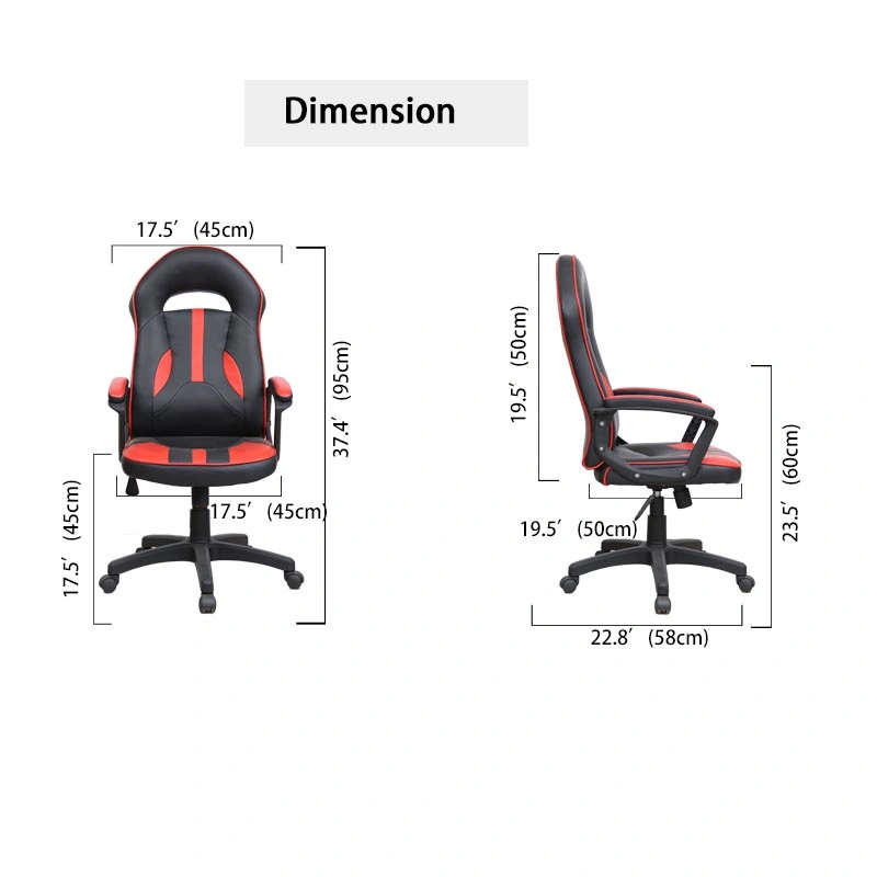 Officecheap PU Leather 180 Degree Play Station Computer Racing PC Custom Ergonomic Gamer Gaming Chair