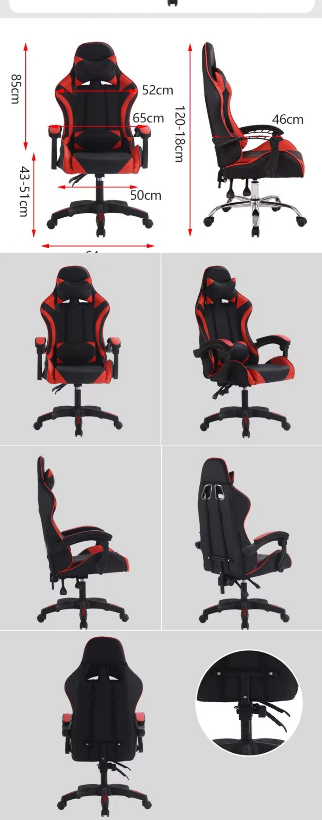 Factory Wholesale Low Price PC PU Gaming Chair with Massage