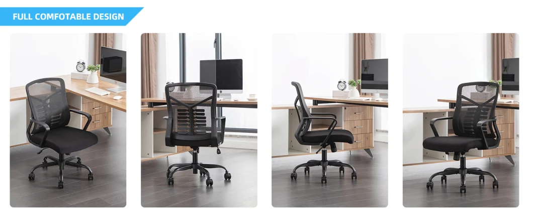 Ergonomic Mesh Chair with Lumbar Support Adjustable Height Swivel Computer Task Chair