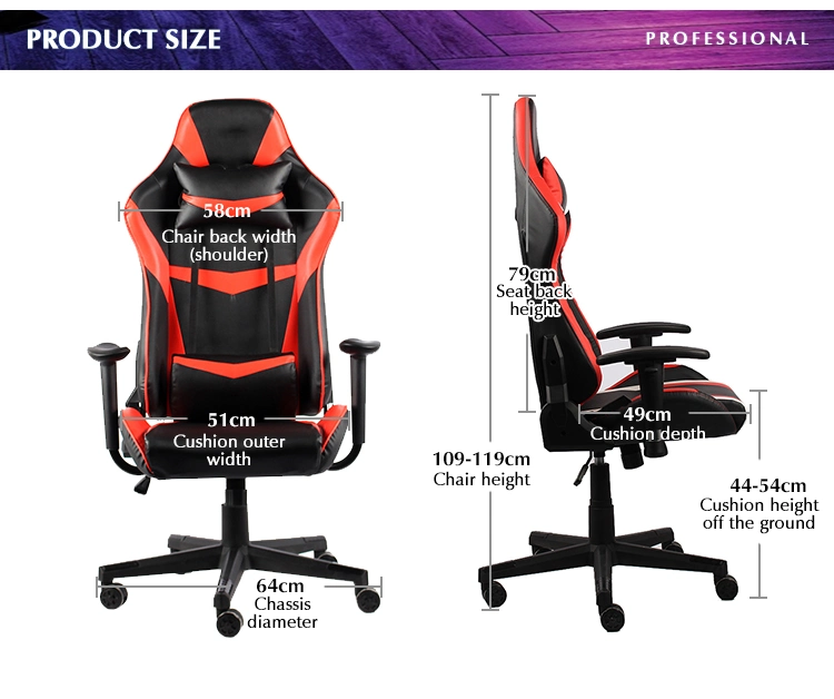 Long-Lasting Leather Gaming Chair for Endurance