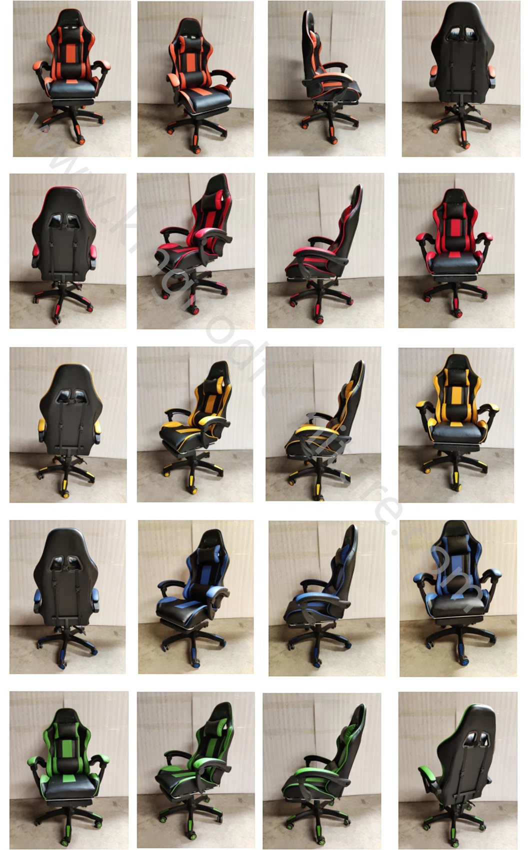 Pink Custom RGB Soft PU Comfortable Woman Computer LED Gaming Chair