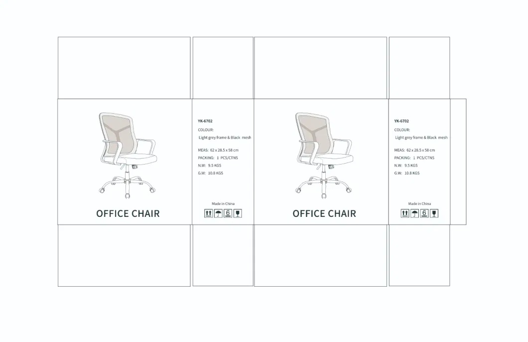 Chinese Manufacturer Commercial Furniture Ergonomic Height Adjustable Office Chair