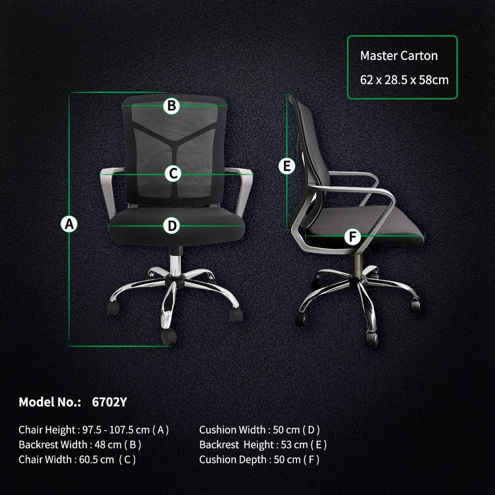 Chinese Manufacturer Commercial Furniture Ergonomic Height Adjustable Office Chair