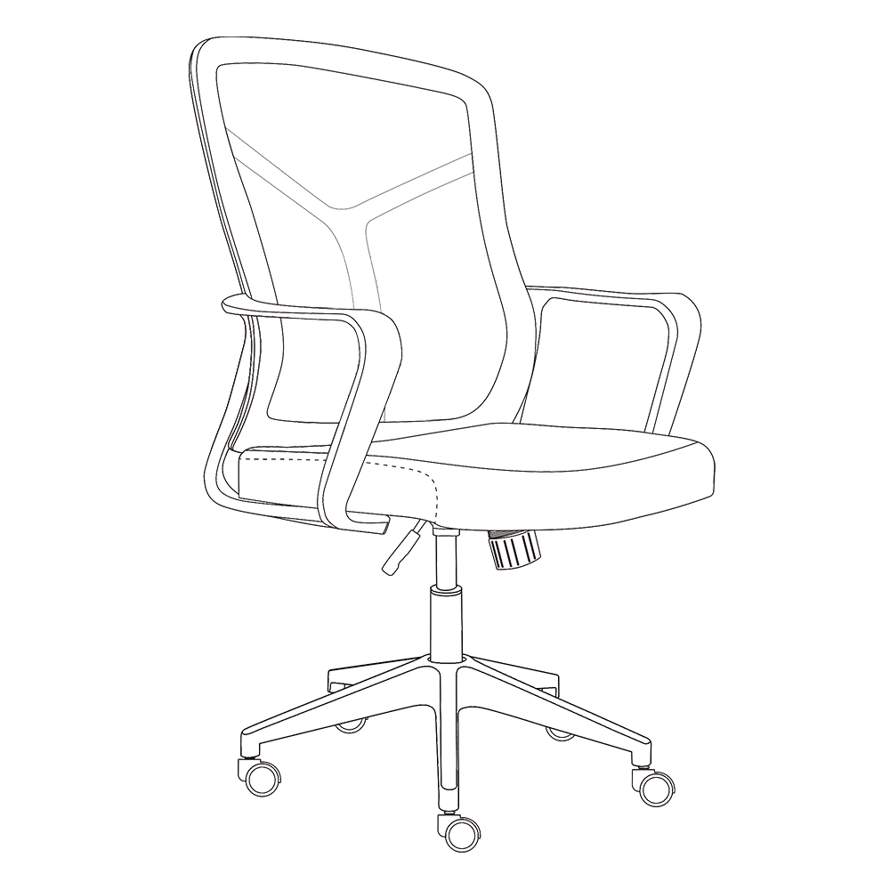 Chinese Manufacturer Commercial Furniture Ergonomic Height Adjustable Office Chair