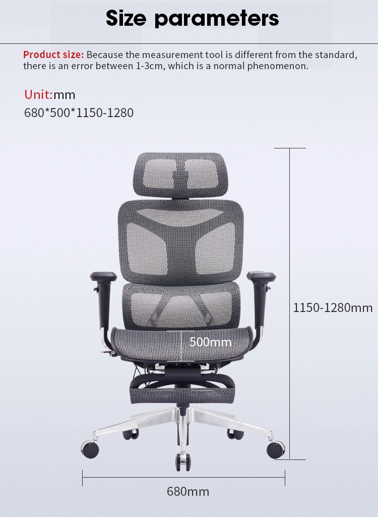 CEO Boss Managaer Mesh Fabric Office Chair with Foot Rest