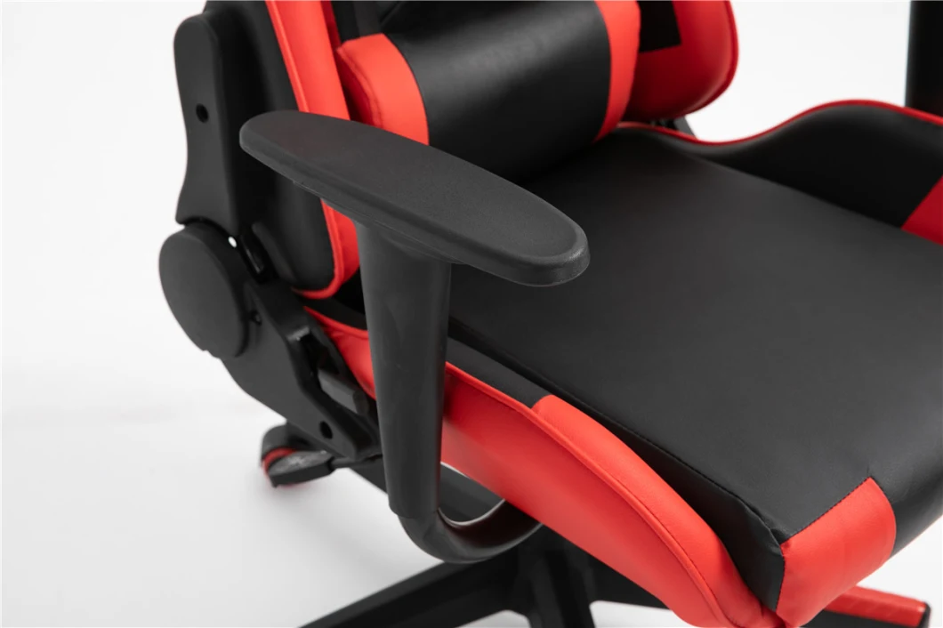 Classic Black Red Gaming Chair Wholesale Fixed Armrests Cheap Racing Chair