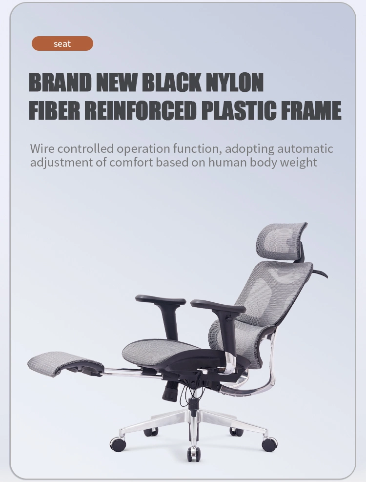 Full Mesh Chair Ergonomic Office Chair with Foot Rest