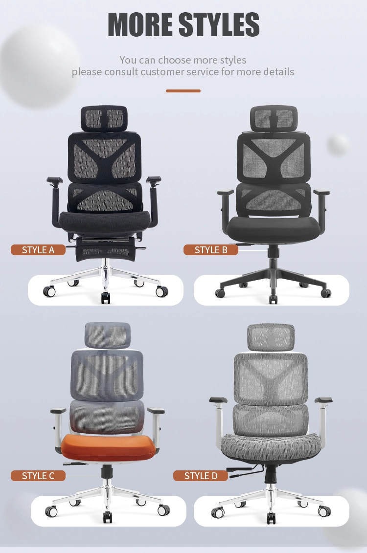 Wholesale Adjustable Height Office Mesh Chair with Foot Rest