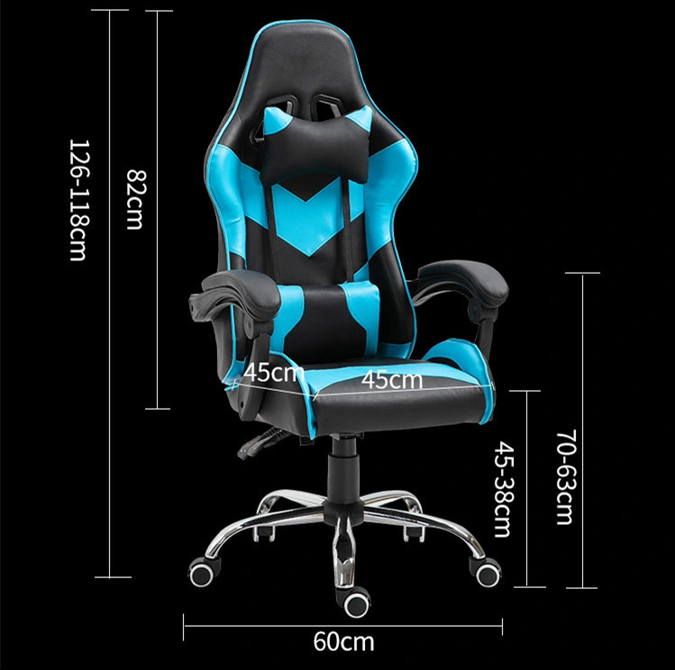 Modern Computer Lift Leather Headrest Recliner Ergonomic Indoor Gaming Chair