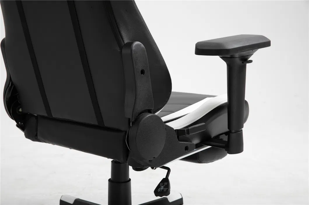 Black and White PU Leatehr Gaming Chair Racing Style Office Chair Racing Chairs Office Chairs