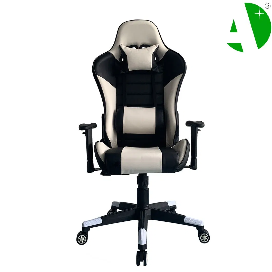 White High Back Leather Boss Massage School Ergonomic Office Gaming Chair