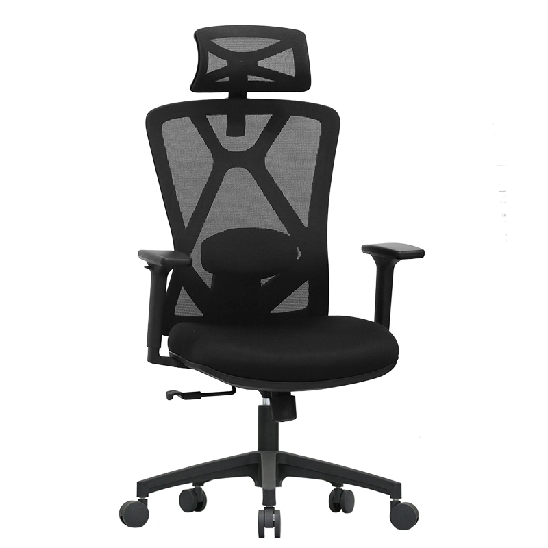 Factory Price Aluminum Base with PU Castors High Back Executive Ergo-Human Office Chair