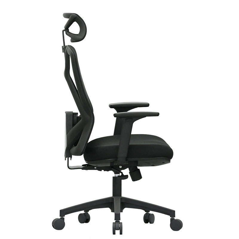 Factory Price Aluminum Base with PU Castors High Back Executive Ergo-Human Office Chair