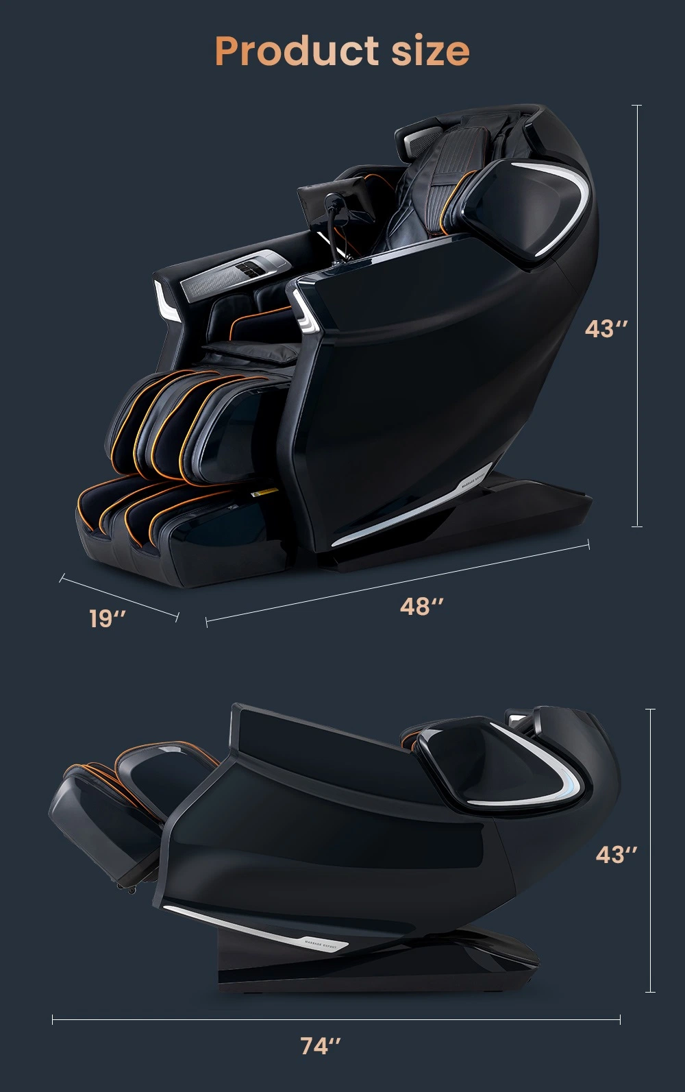 Innovative Sleep Aid Gaming Chair Massage Full Body Massage Chair 4D Zero Gravity