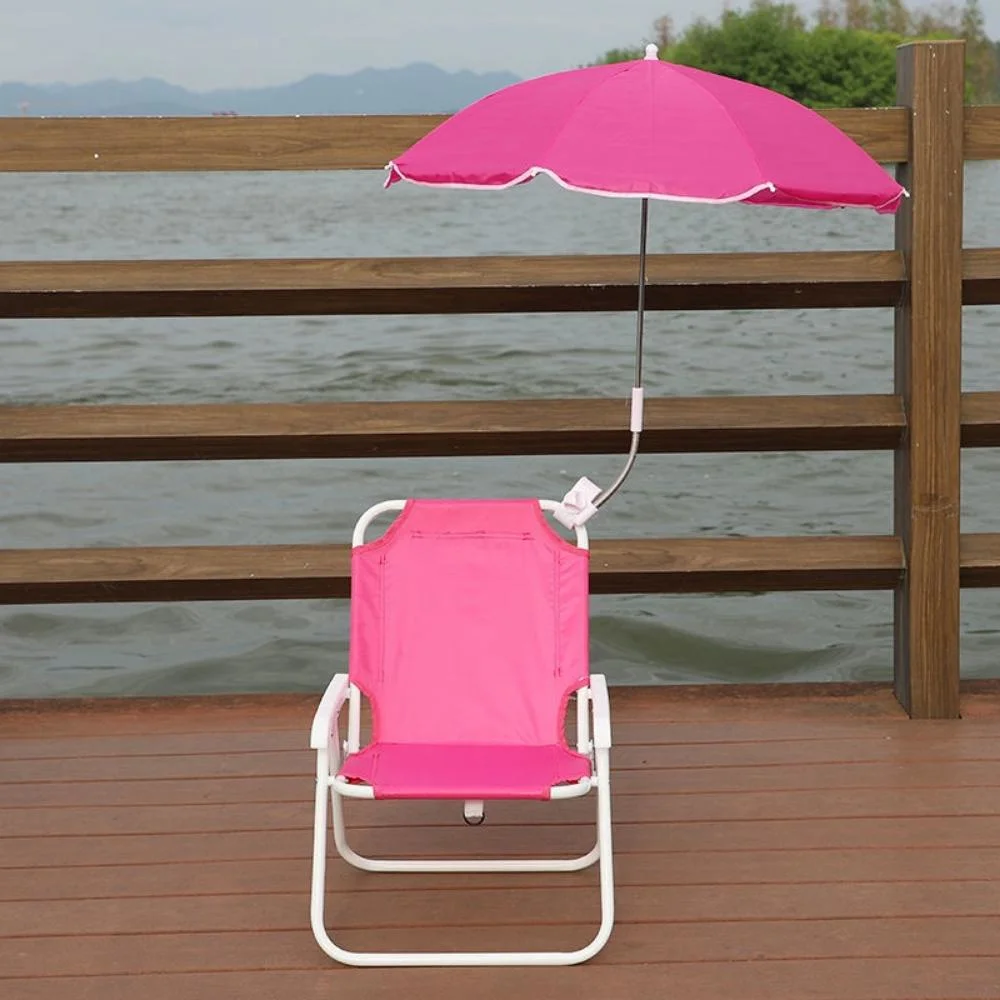 Children Iron Frame and Oxford Fabric Folding Chair with Parasol Ci20788