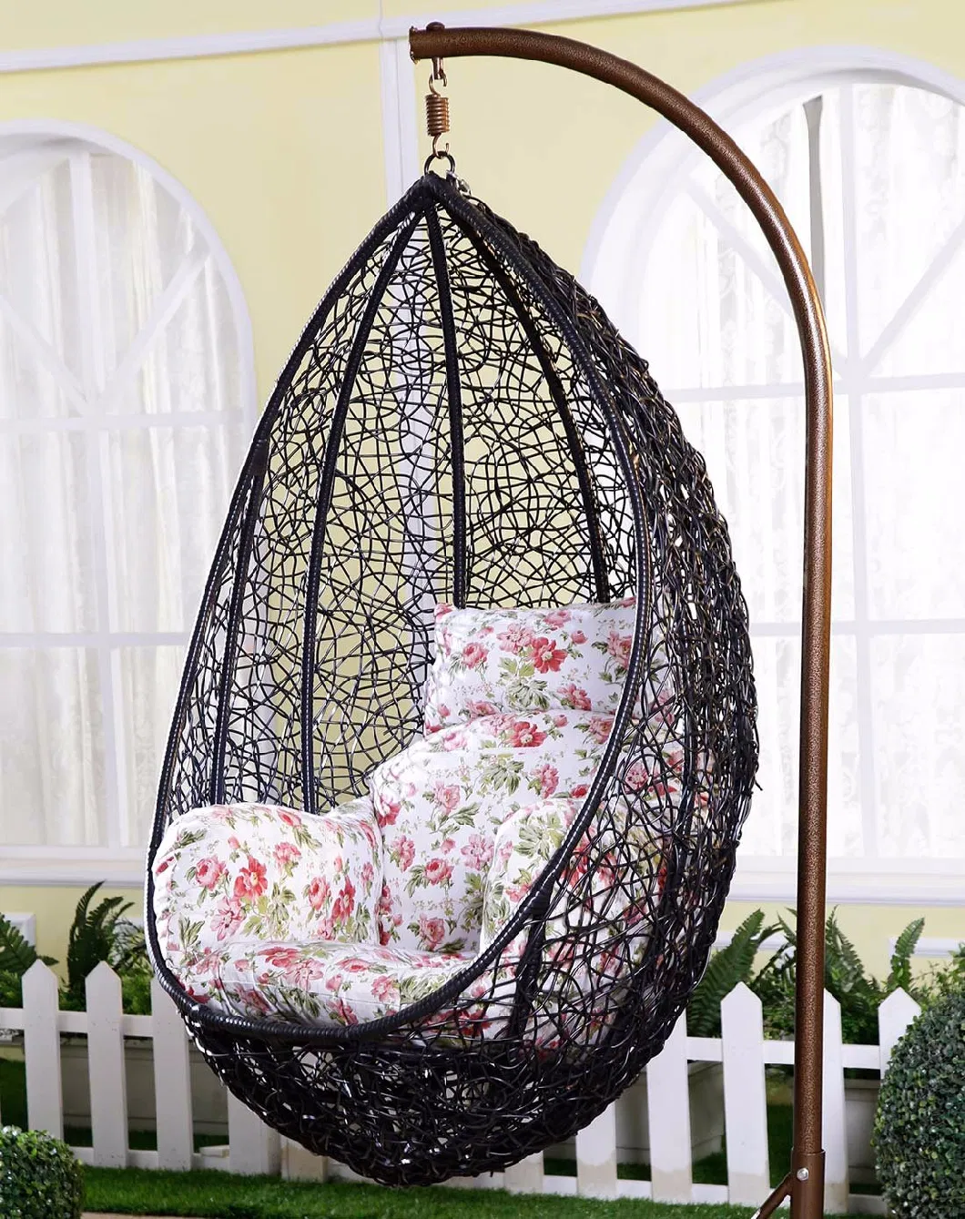Wholesale Modern Indoor Wicker Egg Garden Hanging Swing Chair Cushion