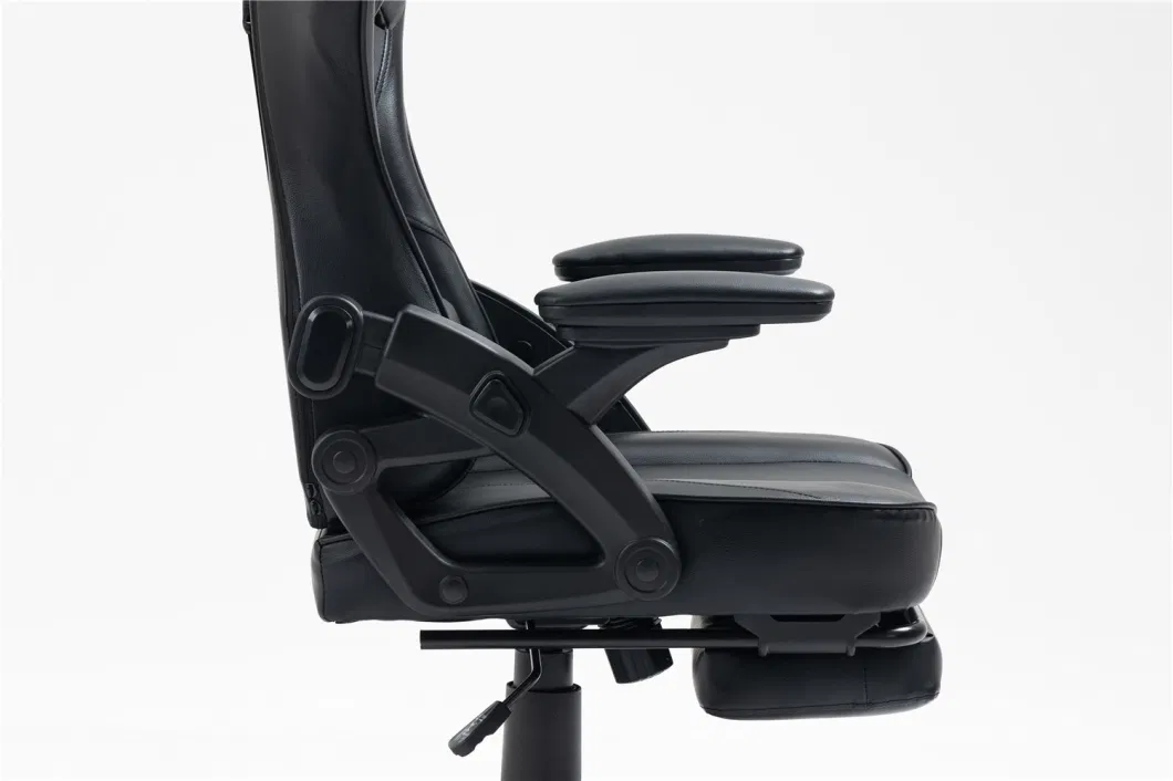 Total Black Gaming Chair Patient New Reclining Armrests Gaming Chair with Footrest