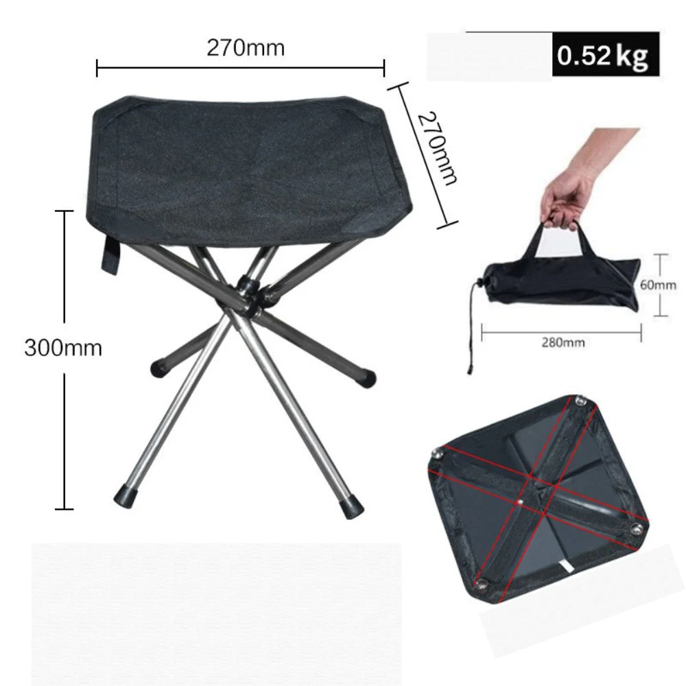 Heavy Duty Portable Folding Stool Slacker Chair for Outdoor Ci4482