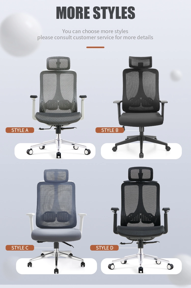 White Frame Gaming Boss Executive Mesh Office High Back Chair