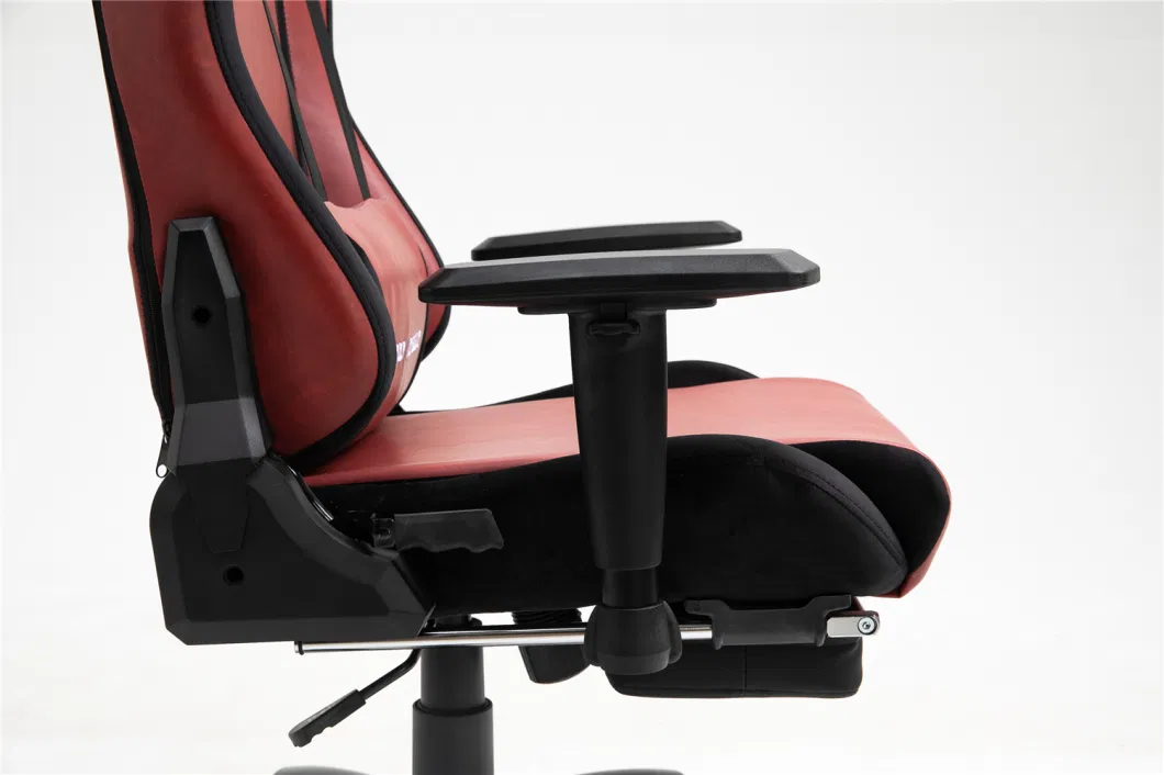 Gaming Chair Red PU with Suede Fabric Big Home Furniture Large Version