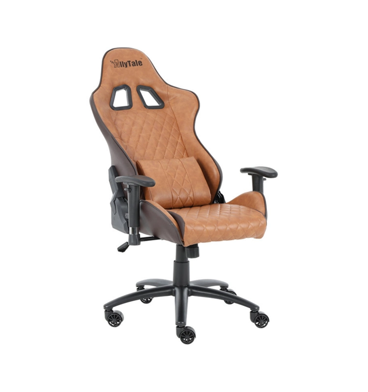 (JONATHAN) Vintage Leather Cover Adjustable Gaming Office Chair Gaming Chair