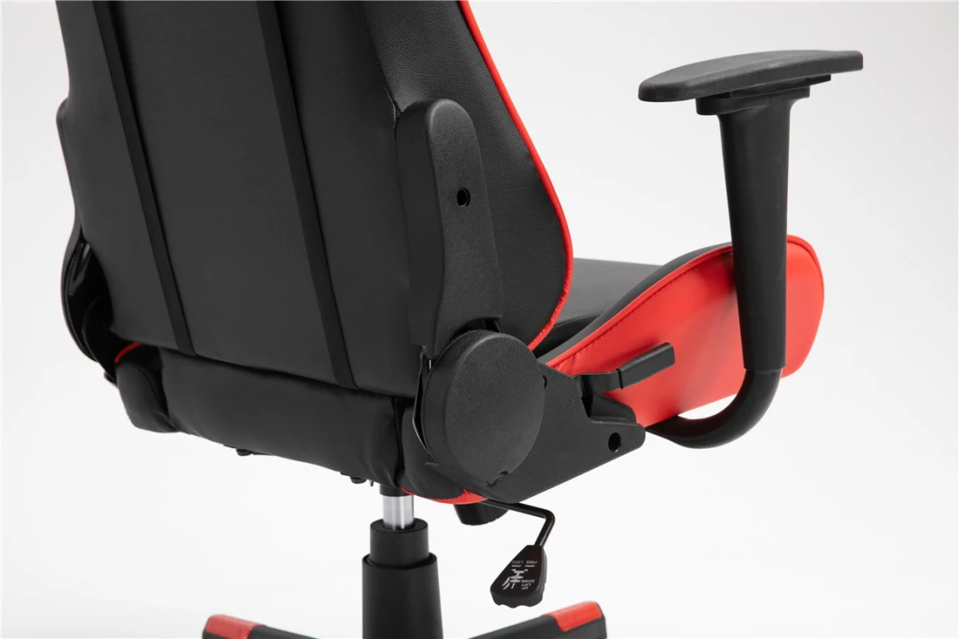 Classic Black Red Gaming Chair Wholesale Fixed Armrests Cheap Racing Chair