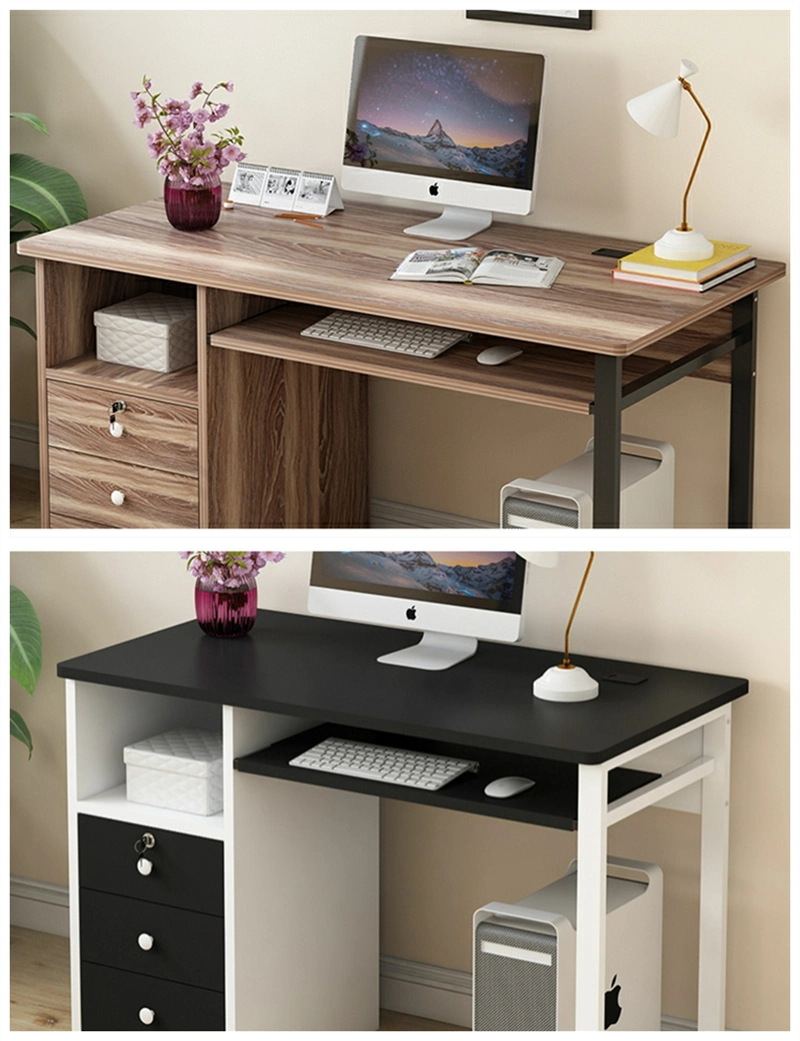 Modern High Quality Home Furniture Wooden Metal Legs Office Study Gaming Table Laptop Stand Computer Desk