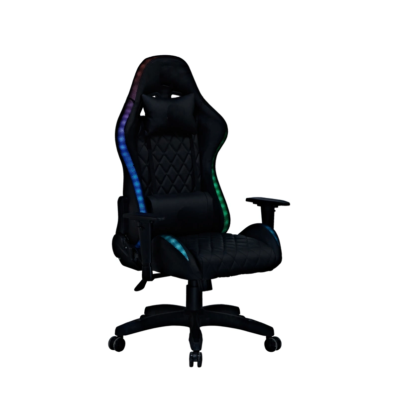LED Light Computer Leather Game Racing Gaming Chair