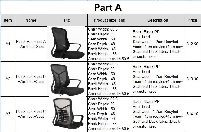 High Back Mesh Ergonomic Office Chair with Lumbar Support