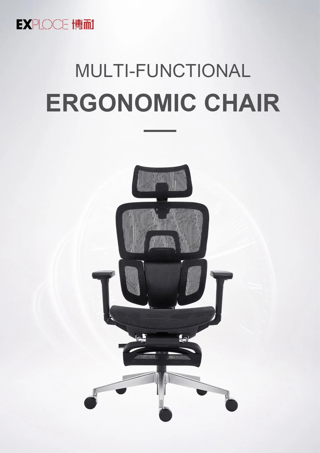 Factory Direct Ergonomic Office Computer PC Gaming Chair with Footrest