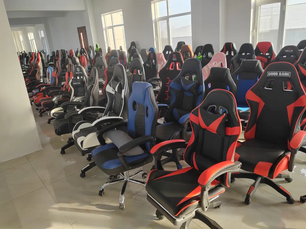 LED Light Computer Leather Game Racing Gaming Chair