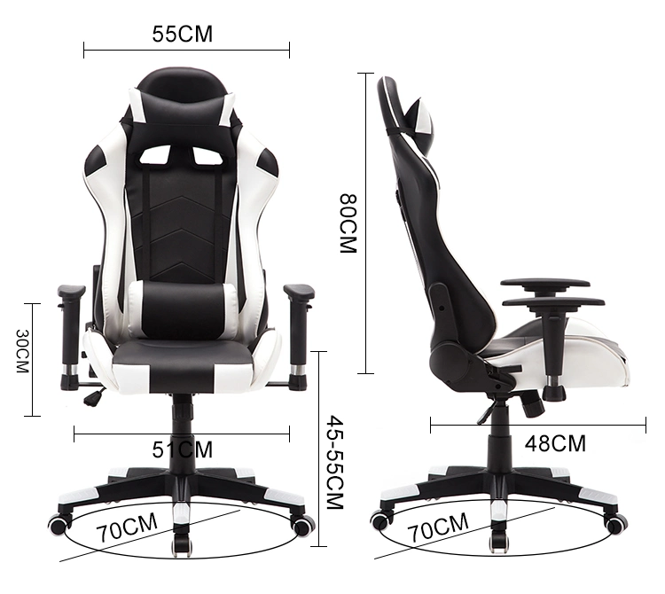 Gaming Chair Racing Style High-Back PVC Leather Office Chair Computer Desk Chair