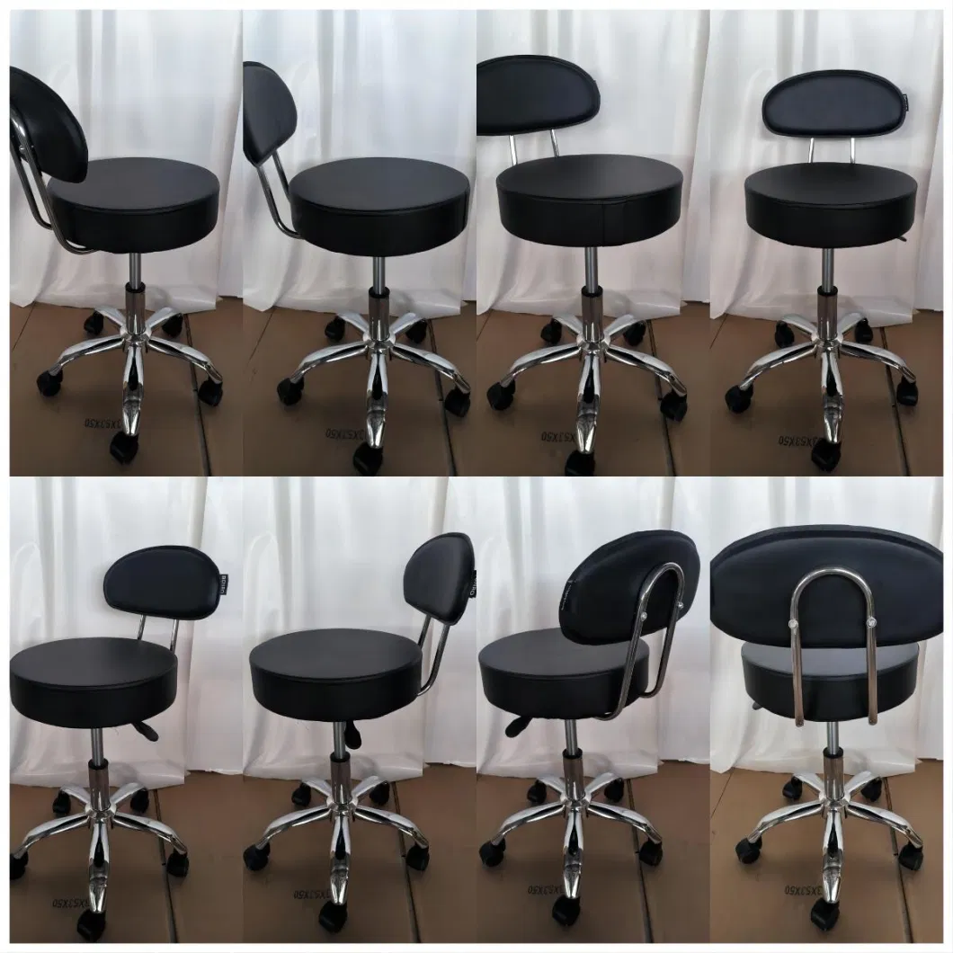 Wholesale Only Round PU Seat Office Lifting Armless Cute Hair Salon Chair