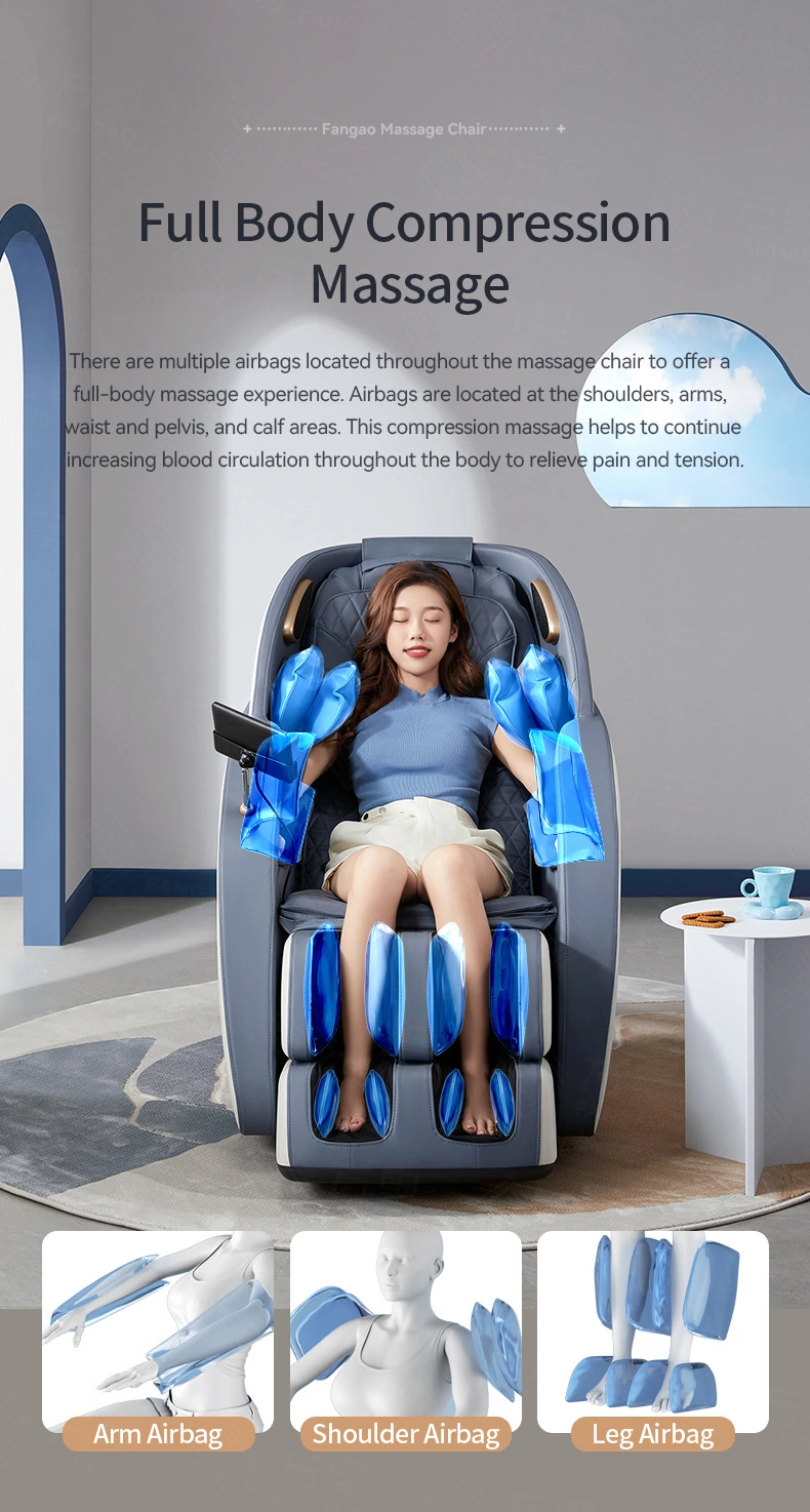 2022 Factory Direct Sillon Masajeador 4D Ai Massage Gaming Chair Full Body Massage Chair for Sale