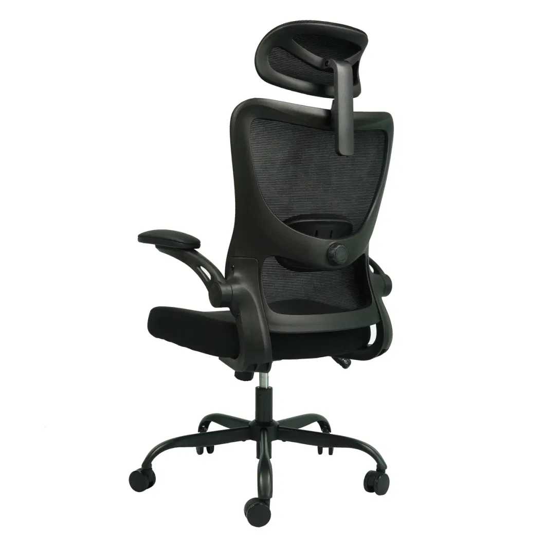 Ergonomic Office Computer Desk Chair with High Back Mesh and Adjustable Lumbar Support Rolling Work Swivel Task Chairs with Wheel Armrests and Headrest