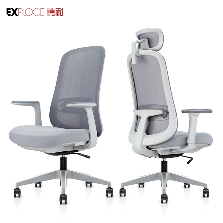 Mechanism with Multiple Locking Positions Swivel Revolving Gaming Desk Chair Office Mesh Office Chair 3D Armrest with PU on Top