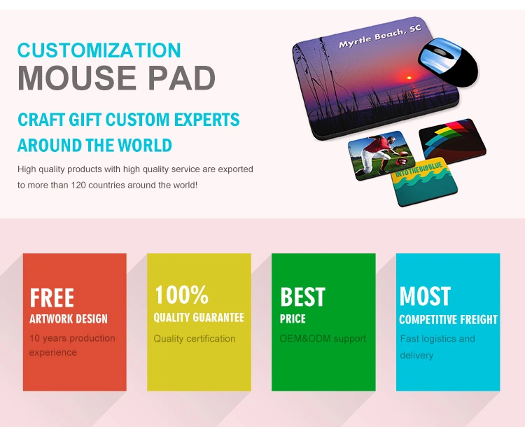 Free Sample Cheap Custom Extended PVC 3D Mouse Pad Colorful Logo Printed Rubber Desktop Keyboard Computer Mouse Mat for Promotion