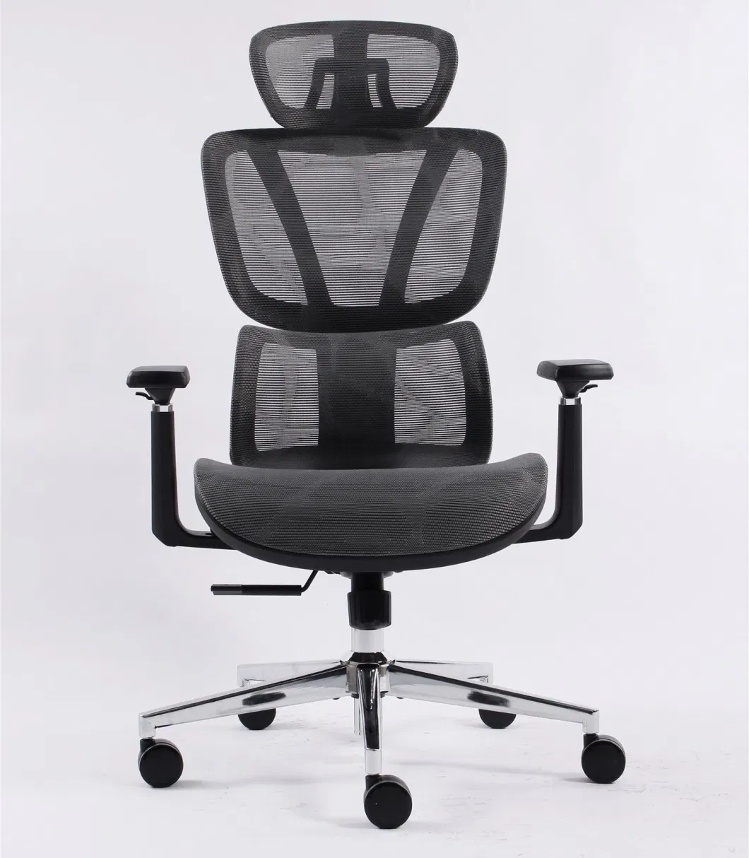 2023 New Adjustable Lumbar Mesh Gaming Chair Metal Kd Base Office Chair