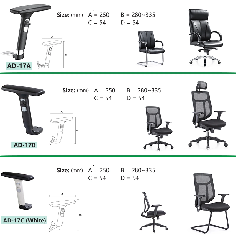 Best Selling Mac PU 4D Adjustable Armrests for Gaming Chairs