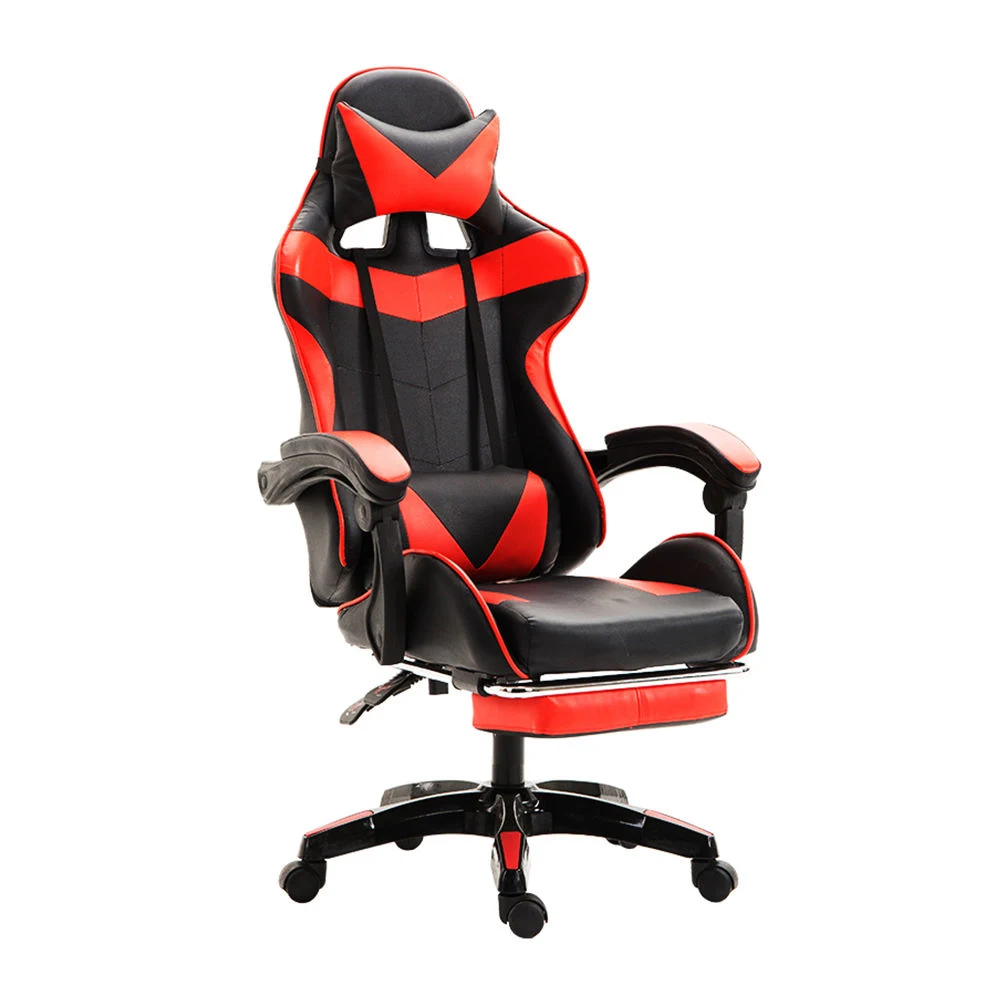 Adjustable Gaming Chair PU Leather Nylon Computer Gamers Racing Pink Gaming Chair