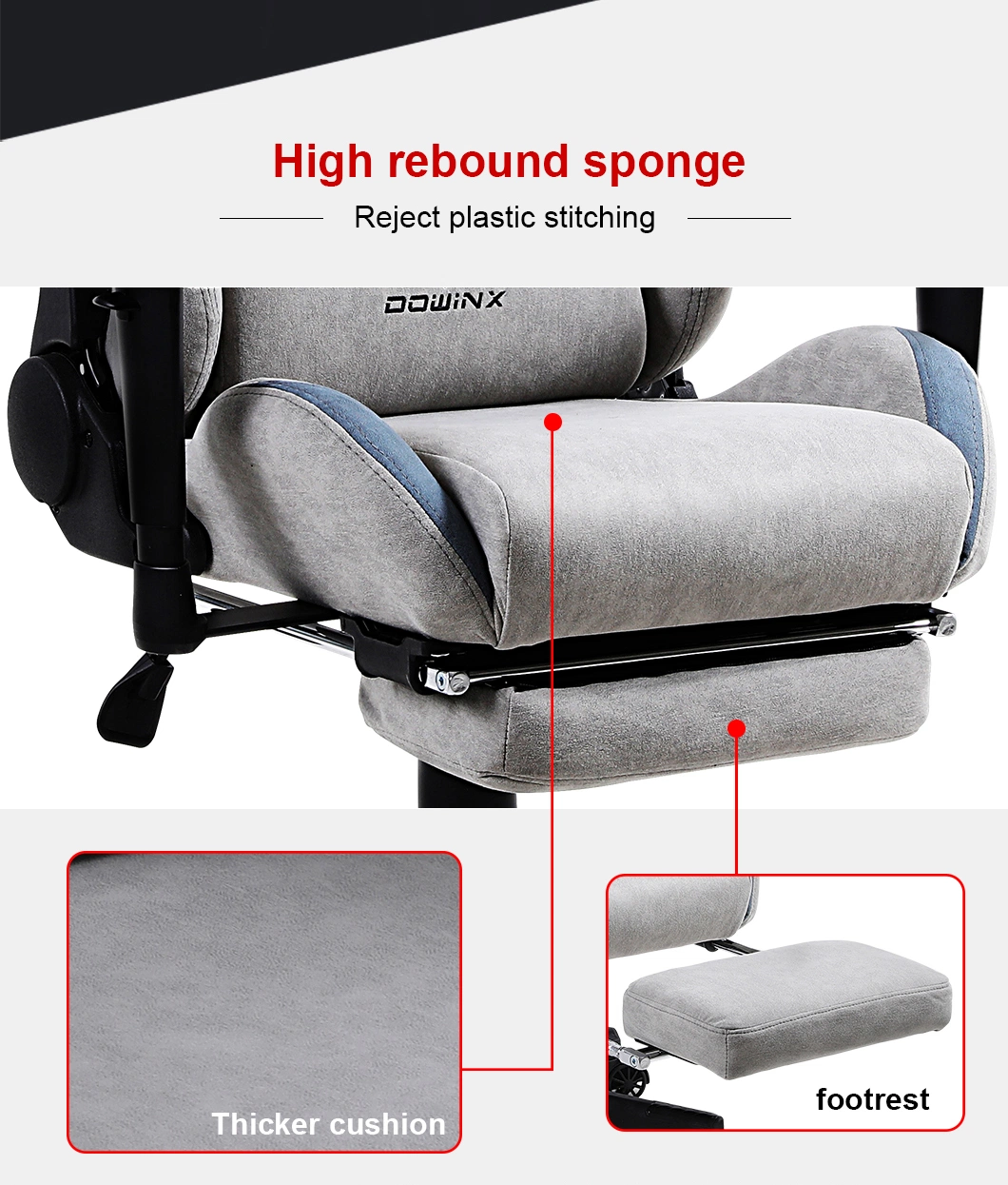 Luxury Reclining Ergonomic PC Gamer Computer Game Chair Racing Gaming Chairs