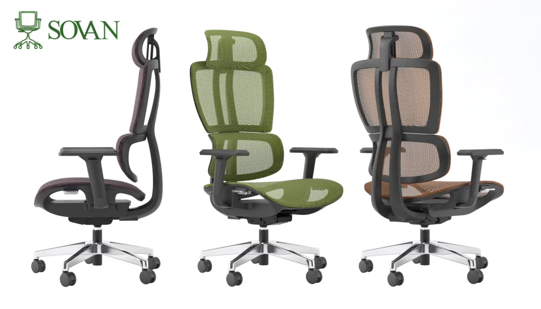 Free Sample Home Luxury Work Chair Modern Mesh Fabric Ergonomic Computer Gaming Reclining Office Chair