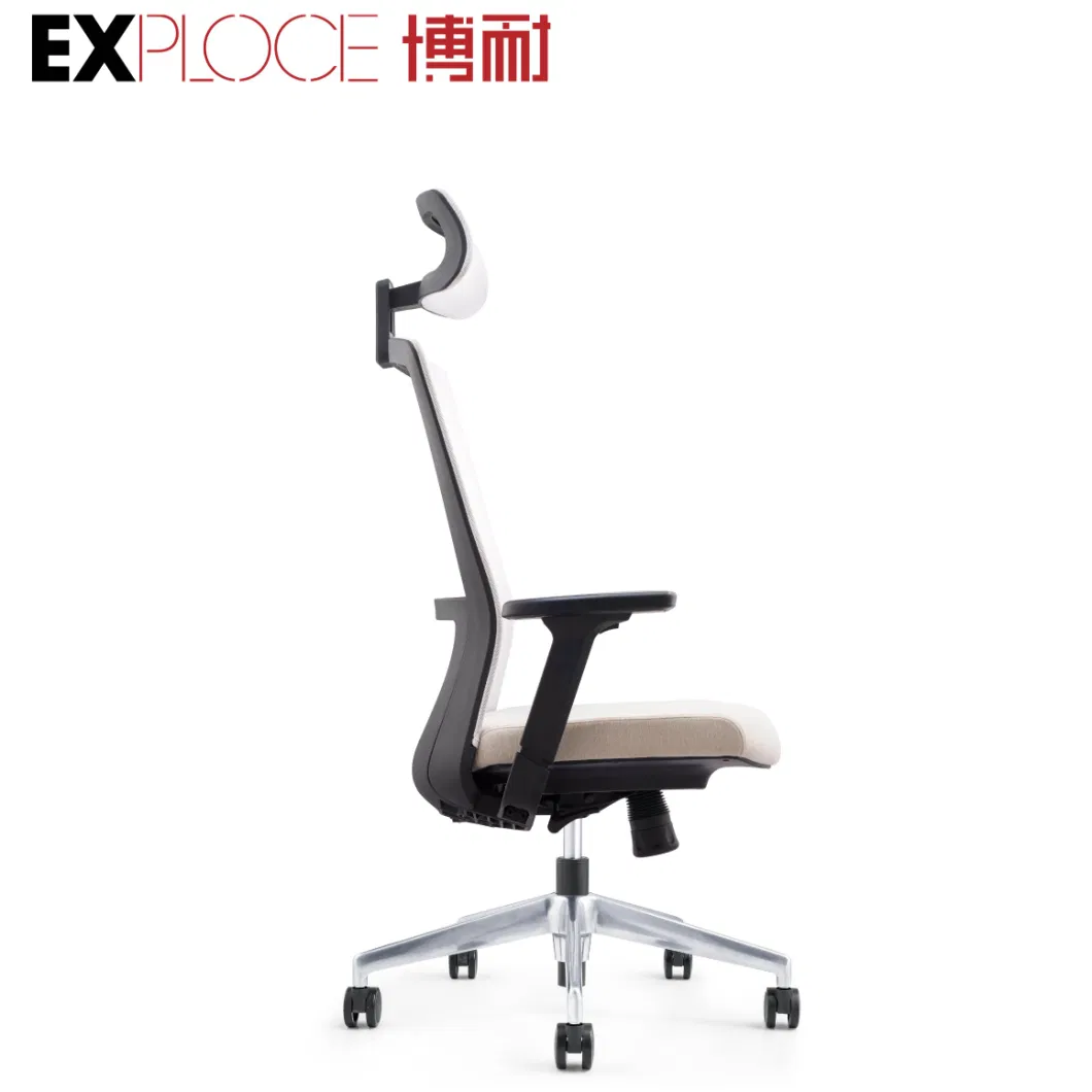 White Color High Back Home Furniture Visitor Reclining Comfortable Gaming Office Chair