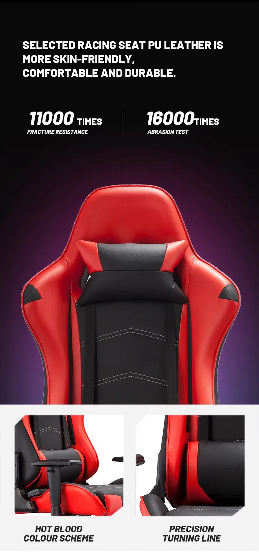 Comfortable Gamer Gaming Computer Racing Chair High Back Gaming Computer Racing Chair