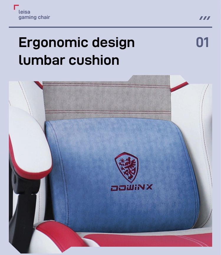 Dowinx Gaming Chair Fabric with Pocket Spring Cushion Massage Game Chair
